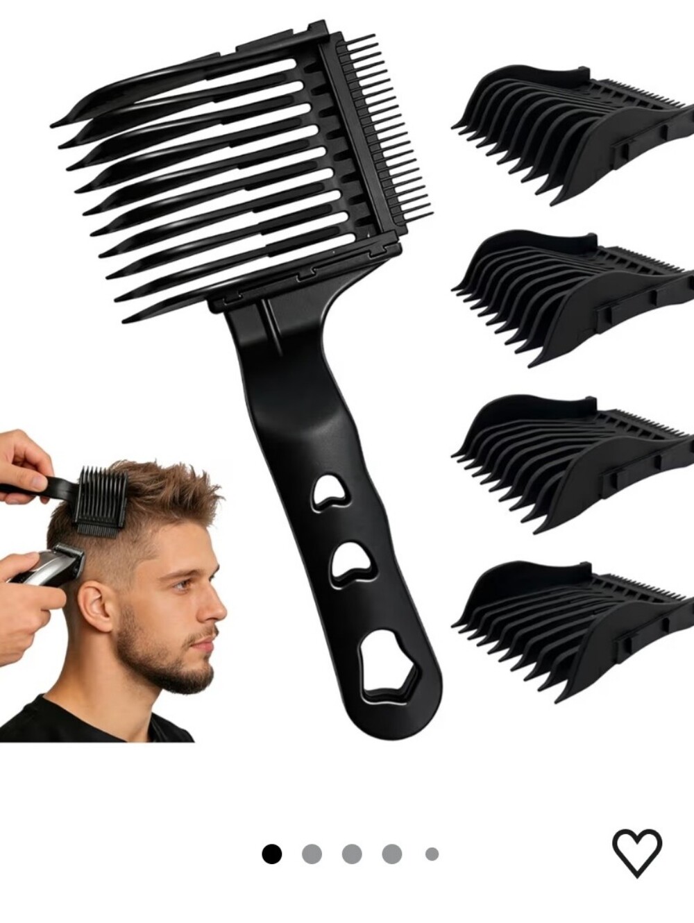 4-in-1 Detachable Blend Friend Fade Comb Set